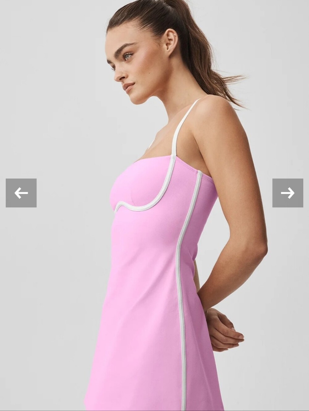 Airbrush Streamlined Dress In Limited Edition Candy Heart NWT XS